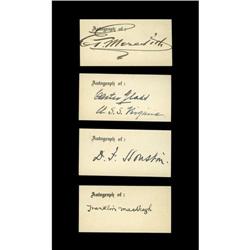 Government Official Autographs.All four of these autogr 