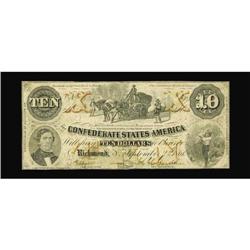 T23 $10 1861. Scarce in general and more than elusive a 