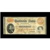 Image 1 : T24 $10 1861. This Fine-Very Fine note printed on "CSA" 