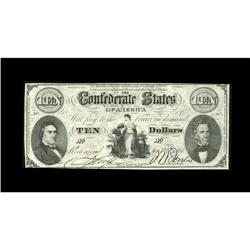 CT25/168 $10 1861. This is a dangerous lithographed cou 