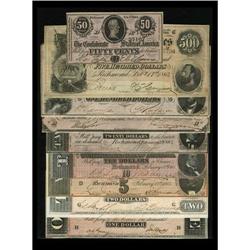 1864 Type Set including T64 $500 VF; T65 $100 AU; T66 $ 