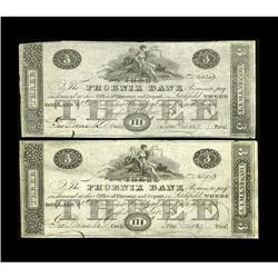 Hartford, CT- Phoenix Bank $3 Nov. 1, 1819 C102This bri 