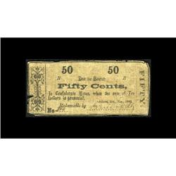 Athens, GA- Grier & Kelly 50¢ Nov. 1862This is a mercha 