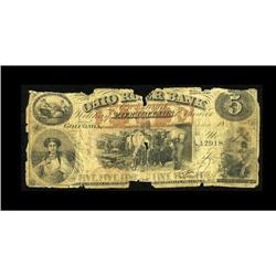 Golconda, IL- Ohio River Bank $5 Oct. 1, 1859 G8A very 