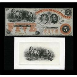 Frankfort, KY- Farmers Bank of Kentucky $5 Remainder 