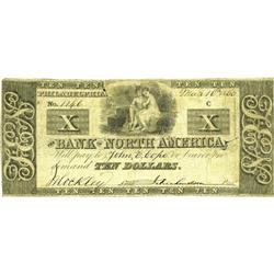 Philadelphia, PA- The Bank of North America $10 Mar. 16 