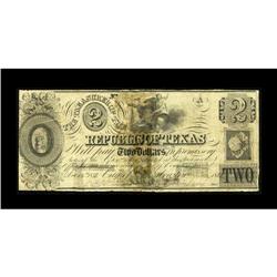 Austin, TX- Republic of Texas $2 Mar 10, 1838 Cr. H24 M 