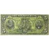 Image 1 : Montreal, PQ- Molsons Bank $5 Oct. 2, 1905 Ch. 490-28-0 