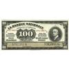 Image 1 : Quebec, QC- La Banque Nationale $100 Nov. 2, 1922 Ch. 5 