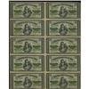 Image 1 : DC-1c 25¢ 1870 Uncut Sheet of Ten. 