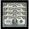 Image 1 : DC-25o $1 1923 Four Examples.Light handling graces this 