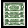 Image 2 : Fr. 1504 $2 1928C Legal Tender Notes. Five consecutive 