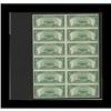 Image 2 : Fr. 1525 $5 1928 Legal Tender Note. Uncut Sheet of 12. 