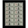 Image 1 : Fr. 1529 $5 1928D Legal Tender Note. Uncut Sheet. Gem C 