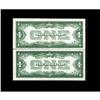 Image 2 : Fr. 1602/1601 $1 1928B/1928A Silver Certificates. Rever 