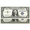 Image 1 : Fr. 1619 and 1620 $1 1957 and 1957A Silver Certificates 