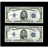 Image 1 : Fr. 1654*/Fr. 1653* $5 1934D/1934C Silver Certificates. 