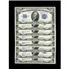 Image 1 : Fr. 1702 $10 1934A Silver Certificates. Eight Consecuti 