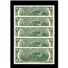 Image 2 : Fr. 1935-G* $2 1976 Federal Reserve Notes. Five Consecu 