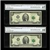 Image 1 : Fr. 1937-G*, H* $2 2003 Federal Reserve Notes. CGA Gem 