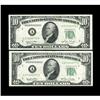 Image 1 : Fr. 2010-A $10 1950 Federal Reserve Notes. Narrow/Wide 
