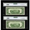 Image 2 : Fr. 2055-K* $20 1934A Federal Reserve Notes. Two Consec 