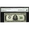 Image 1 : Fr. 2200-E $500 1928 Federal Reserve Note. CGA Gem Unci 