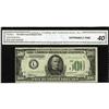 Image 1 : Fr. 2201-L $500 1934 Federal Reserve Note. CGA Extremel 