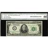 Image 1 : Fr. 2202-L $500 1934A Federal Reserve Note. CGA Gem Unc 