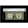Image 1 : Fr. 2300 $1 1935A Hawaii Silver Certificate. CGA Gem Un 