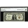 Image 1 : Fr. 2300 $1 1935A Hawaii Silver Certificate. CGA Gem Un 