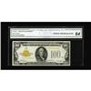Image 1 : Fr. 2405 $100 1928 Gold Certificate. CGA Choice Uncircu 