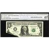 Image 1 : Fr. 1924-C $1 1999 Federal Reserve Note. CGA Gem Uncirc 