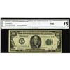 Image 1 : Fr. 2150-L* $100 1928 Federal Reserve Note. CGA Fine 15 