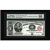 Image 1 : Fr. 349 $1 1890 Treasury Note PMG Gem Uncirculated 66 E 