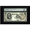 Image 1 : Fr. 372 $20 1890 Treasury Note PMG Superb Gem Unc 67 EP 
