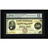 Image 1 : Fr. 1189a $50 1882 Triple Signature Gold Certificate PM 