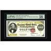 Image 1 : Fr. 1215 $100 1922 Gold Certificate PMG 58 EPQ. The mos 
