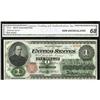 Image 1 : Fr. 16 $1 1862 Legal Tender CGA Gem Uncirculated 68. Th 