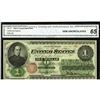 Image 1 : Fr. 16 $1 1862 Legal Tender CGA Gem Uncirculated 65. We 