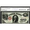 Image 1 : Fr. 37a $1 1917 Legal Tender CGA Gem Uncirculated 67. A 