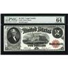 Image 1 : Fr. 58 $2 1917 Legal Tender PMG Choice Uncirculated 64. 