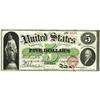 Image 1 : Fr. 61a $5 1862 Legal Tender Very Choice New. With just 