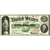 Image 1 : Fr. 61a $5 1862 Legal Tender Choice New. Tight at the r 