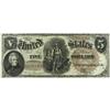 Image 1 : Fr. 72 $5 1880 Legal Tender Choice About New. No real f 