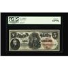 Image 1 : Fr. 73 $5 1880 Legal Tender Choice New. Bold embossing 