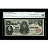 Image 1 : Fr. 81 $5 1880 Legal Tender Courtesy Autograph CGA Gem 