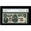 Image 1 : Fr. 87 $5 1907 Legal Tender CGA Gem Uncirculated 67.Thi 
