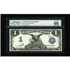 Image 1 : Fr. 233 $1 1899 Silver Certificate Serial Number One PM 