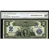 Image 1 : Fr. 255 $2 1899 Silver Certificate CGA Gem Uncirculated 